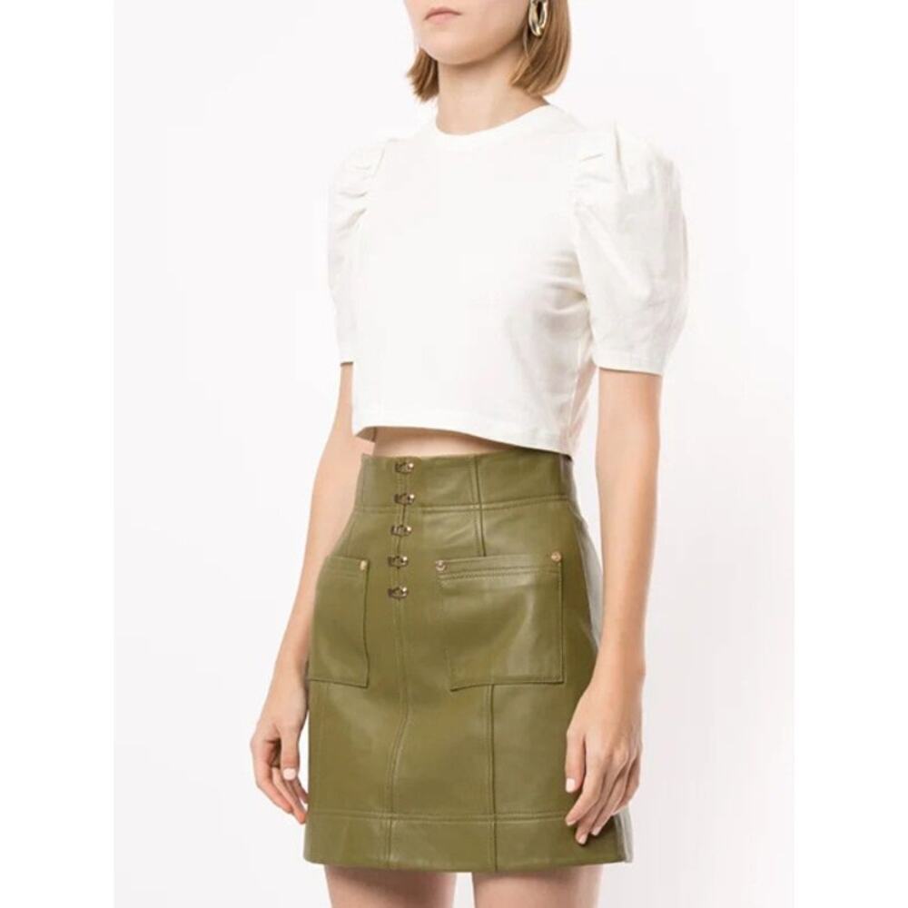 Alice McCall Rosemary Crop Tee Porcelain Size L